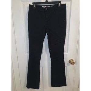 Black Boot-Cut Pants